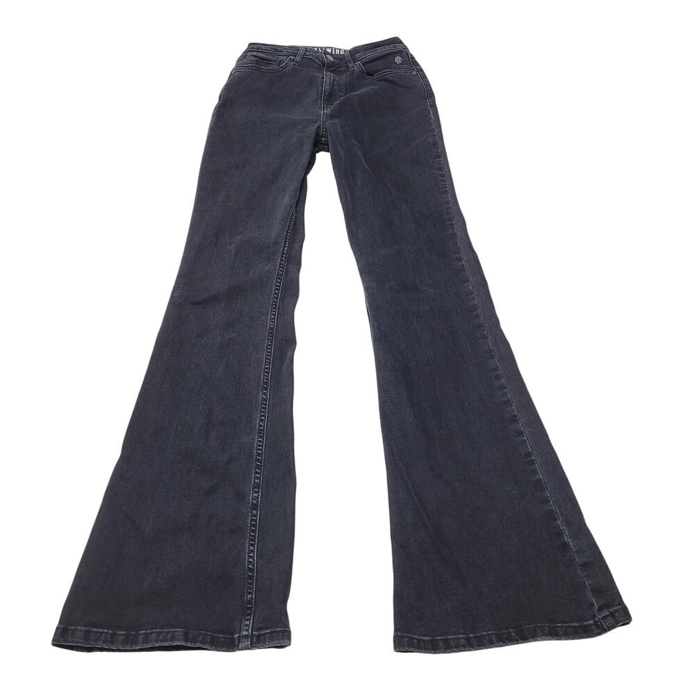 Idyllwind black high rise bootcut flare jeans stretch western boho 6 long